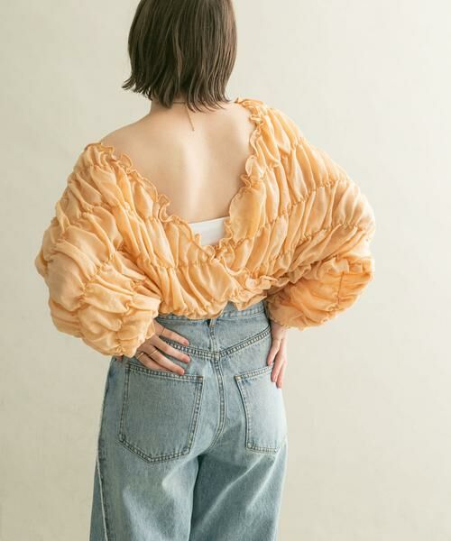 KBF / ケービーエフ シャツ・ブラウス | マルチWAYシャーリングブラウス | 詳細4