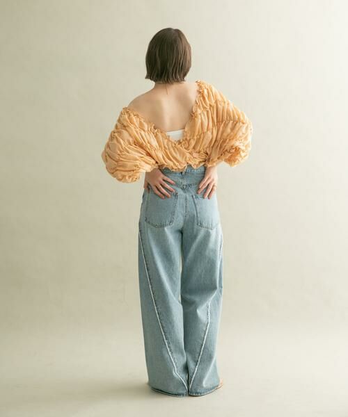 KBF / ケービーエフ シャツ・ブラウス | マルチWAYシャーリングブラウス | 詳細7