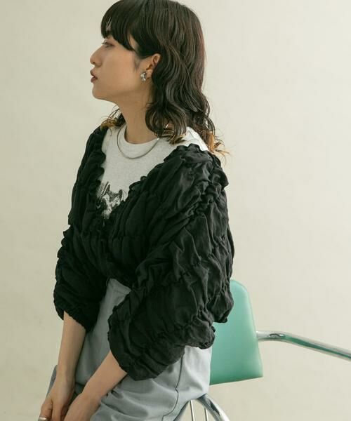 KBF / ケービーエフ シャツ・ブラウス | マルチWAYシャーリングブラウス | 詳細27