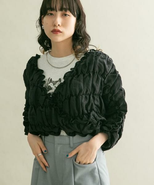 KBF / ケービーエフ シャツ・ブラウス | マルチWAYシャーリングブラウス | 詳細28