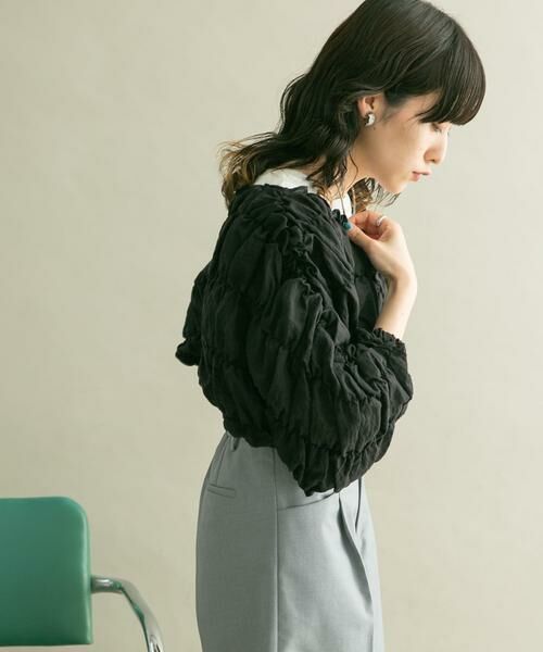 KBF / ケービーエフ シャツ・ブラウス | マルチWAYシャーリングブラウス | 詳細30