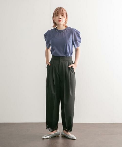 KBF / ケービーエフ その他パンツ | レースヘムクロップドパンツ | 詳細17