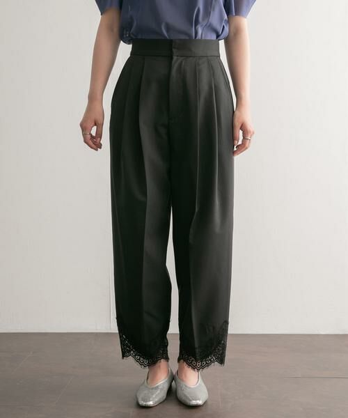 KBF / ケービーエフ その他パンツ | レースヘムクロップドパンツ | 詳細20