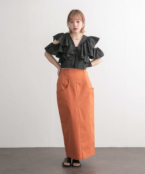 KBF / ケービーエフ スカート | フロントZIPペンシルスカート | 詳細5