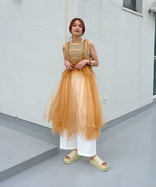 KBF / ケービーエフ ワンピース | フリルSETチュールワンピース | 詳細2