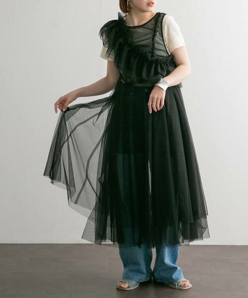 KBF / ケービーエフ ワンピース | フリルSETチュールワンピース | 詳細12