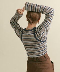 KBF / ケービーエフ Tシャツ | ボーダータンクトップSETトップス