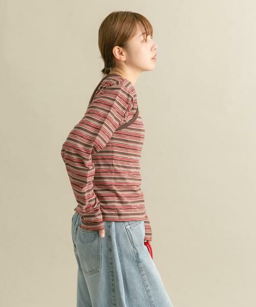 KBF / ケービーエフ Tシャツ | ボーダータンクトップSETトップス | 詳細3