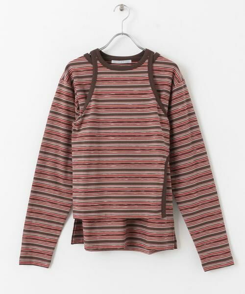 KBF / ケービーエフ Tシャツ | ボーダータンクトップSETトップス | 詳細8