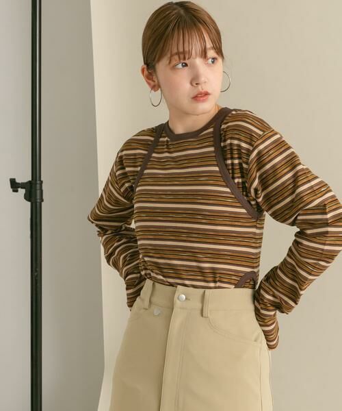 KBF / ケービーエフ Tシャツ | ボーダータンクトップSETトップス | 詳細11