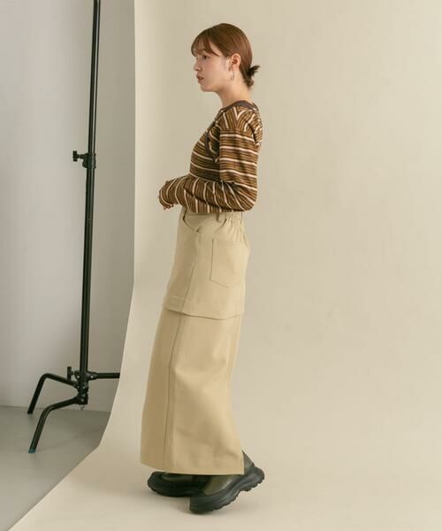 KBF / ケービーエフ Tシャツ | ボーダータンクトップSETトップス | 詳細16