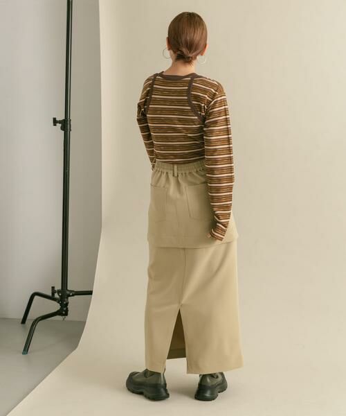 KBF / ケービーエフ Tシャツ | ボーダータンクトップSETトップス | 詳細17