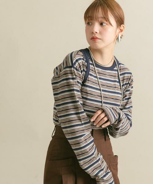 KBF / ケービーエフ Tシャツ | ボーダータンクトップSETトップス | 詳細25