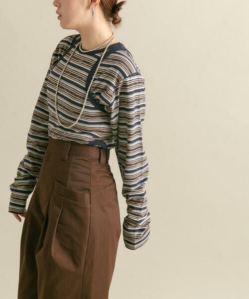 KBF / ケービーエフ Tシャツ | ボーダータンクトップSETトップス | 詳細27