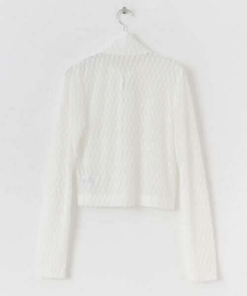 KBF / ケービーエフ Tシャツ | フロントZIPフェザーロングTEE | 詳細10