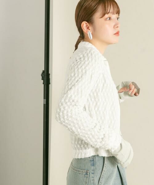 KBF / ケービーエフ Tシャツ | フロントZIPフェザーロングTEE | 詳細2