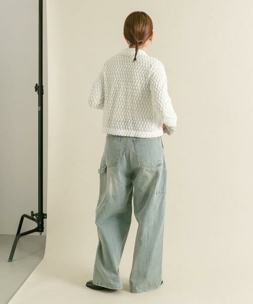 KBF / ケービーエフ Tシャツ | フロントZIPフェザーロングTEE | 詳細7