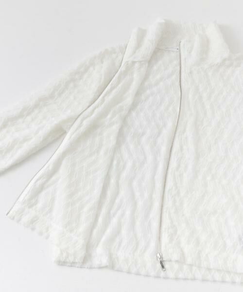 KBF / ケービーエフ Tシャツ | フロントZIPフェザーロングTEE | 詳細9