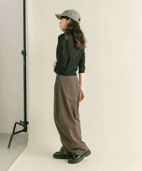 KBF / ケービーエフ Tシャツ | フロントZIPフェザーロングTEE | 詳細19