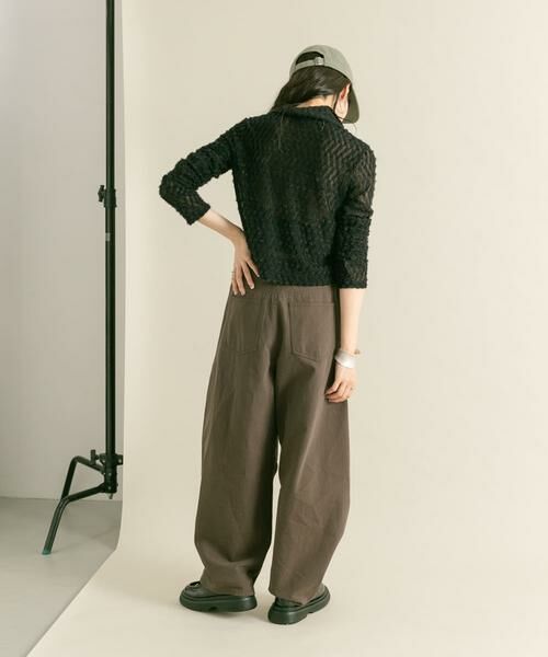 KBF / ケービーエフ Tシャツ | フロントZIPフェザーロングTEE | 詳細20