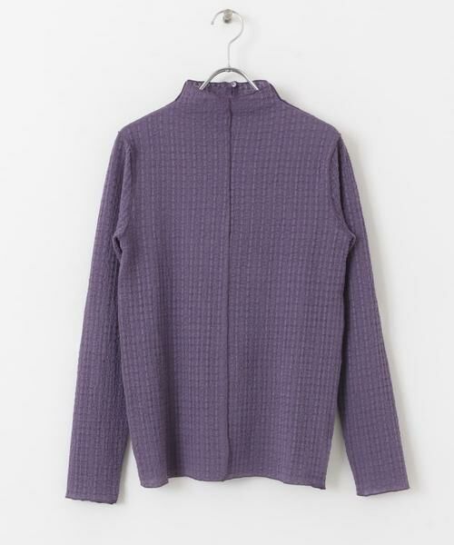 KBF / ケービーエフ Tシャツ | シアーブークレハイネックトップス | 詳細8