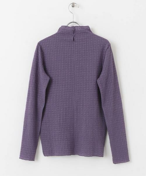 KBF / ケービーエフ Tシャツ | シアーブークレハイネックトップス | 詳細9