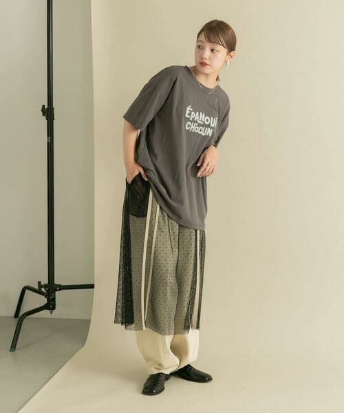 KBF / ケービーエフ Tシャツ | シアープリントBIG TEE | 詳細16