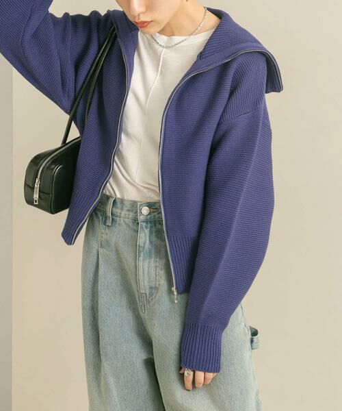 KBF / ケービーエフ ニット・セーター | セーラーカラーZIPニット | 詳細2