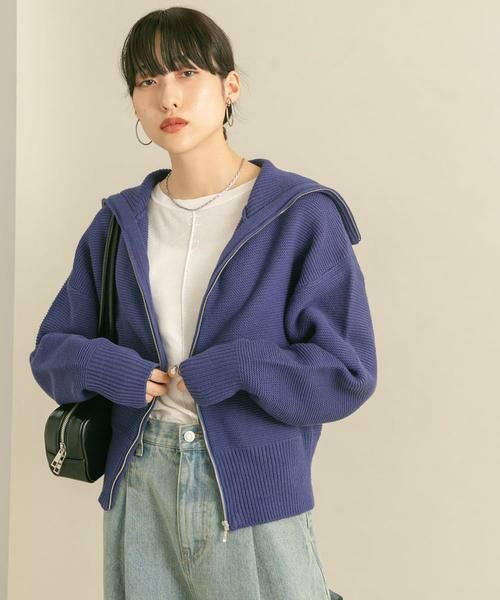 KBF / ケービーエフ ニット・セーター | セーラーカラーZIPニット | 詳細4