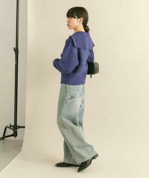 KBF / ケービーエフ ニット・セーター | セーラーカラーZIPニット | 詳細6