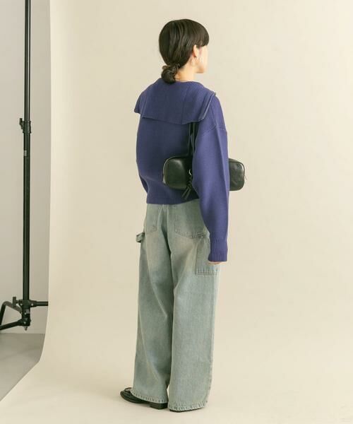 KBF / ケービーエフ ニット・セーター | セーラーカラーZIPニット | 詳細7