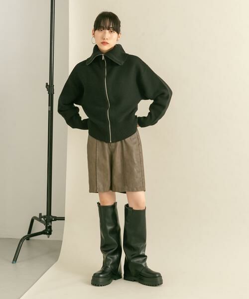 KBF / ケービーエフ ニット・セーター | セーラーカラーZIPニット | 詳細18