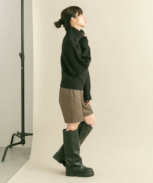 KBF / ケービーエフ ニット・セーター | セーラーカラーZIPニット | 詳細20