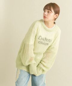 KBF / ケービーエフ ニット・セーター | シースルースパンコールニット