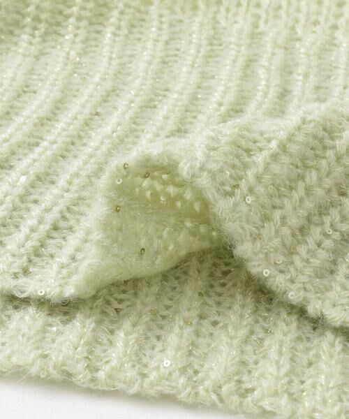 KBF / ケービーエフ ニット・セーター | シースルースパンコールニット | 詳細10