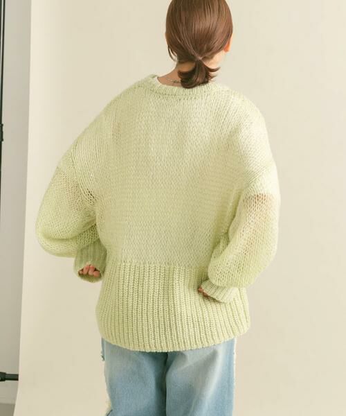 KBF / ケービーエフ ニット・セーター | シースルースパンコールニット | 詳細4