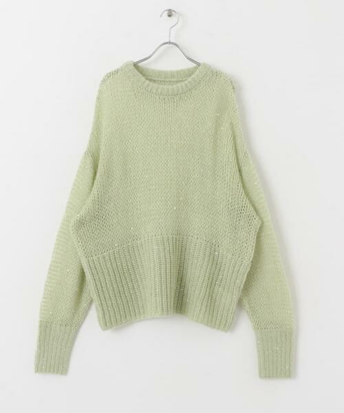 KBF / ケービーエフ ニット・セーター | シースルースパンコールニット | 詳細8