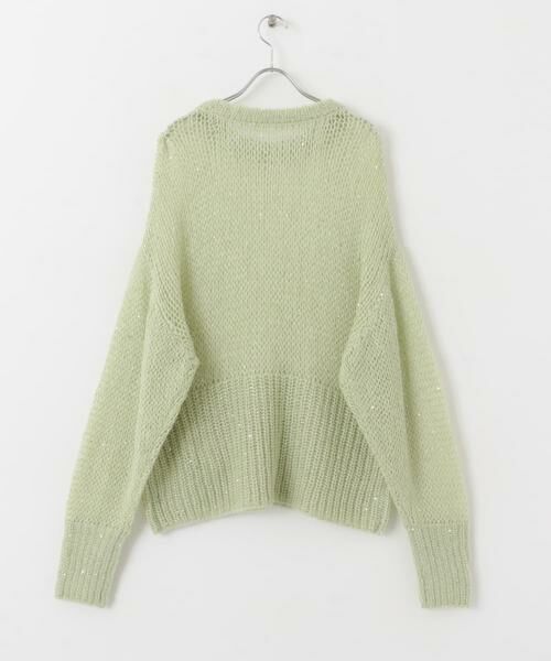 KBF / ケービーエフ ニット・セーター | シースルースパンコールニット | 詳細9