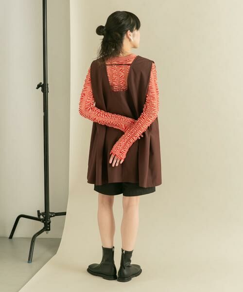 KBF / ケービーエフ ニット・セーター | シャーリングコンパクトニット | 詳細11