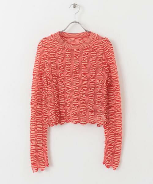 KBF / ケービーエフ ニット・セーター | シャーリングコンパクトニット | 詳細12