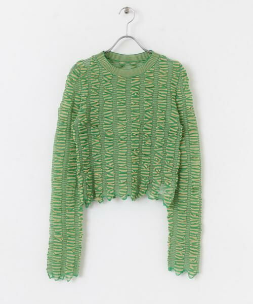 KBF / ケービーエフ ニット・セーター | シャーリングコンパクトニット | 詳細28