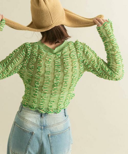 KBF / ケービーエフ ニット・セーター | シャーリングコンパクトニット | 詳細24