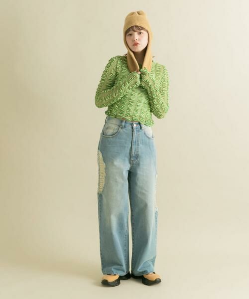 KBF / ケービーエフ ニット・セーター | シャーリングコンパクトニット | 詳細25