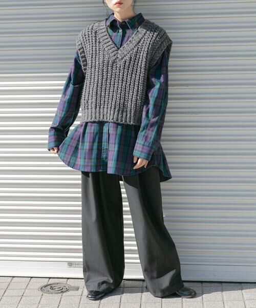 KBF / ケービーエフ シャツ・ブラウス | BIGチェックシャツ | 詳細4