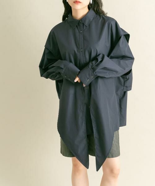 KBF / ケービーエフ シャツ・ブラウス | レイヤードBIGシャツ | 詳細1
