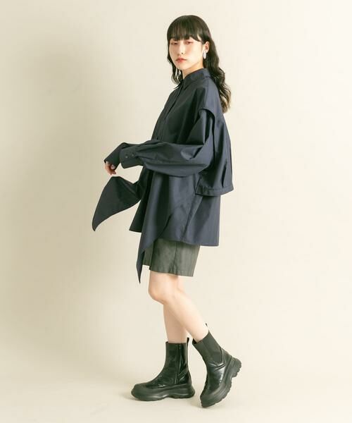 KBF / ケービーエフ シャツ・ブラウス | レイヤードBIGシャツ | 詳細3