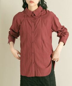 KBF / ケービーエフ シャツ・ブラウス | 2WAYレイヤードシャツ