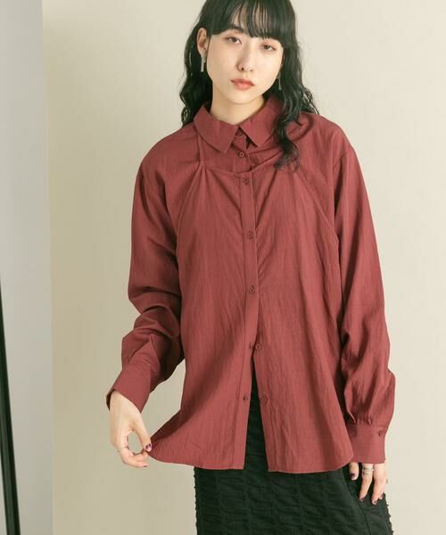 KBF / ケービーエフ シャツ・ブラウス | 2WAYレイヤードシャツ | 詳細1