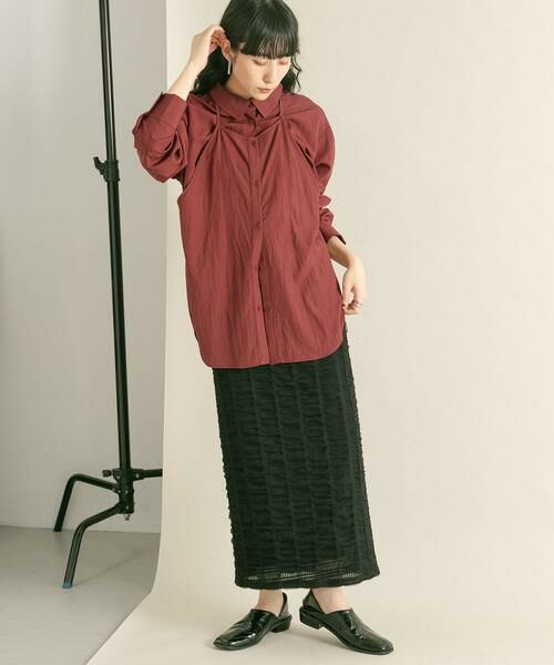 KBF / ケービーエフ シャツ・ブラウス | 2WAYレイヤードシャツ | 詳細4