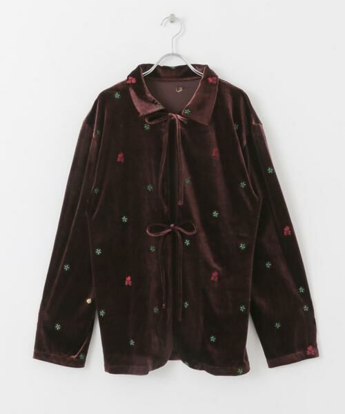 KBF / ケービーエフ その他アウター | フロントリボンベロアガウン | 詳細11